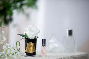 Cote Noire Perfumed Natural Touch Rose Bud - Black - Ivory White