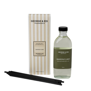Refills: George & Edi Diffuser Set - Grapefruit & Mint Refill 200ml