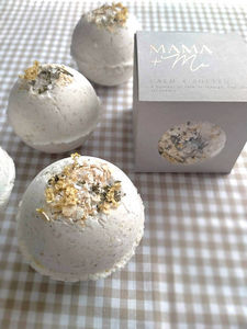 Mama Me: Mama & Me - Calm + Soften Pregnancy Safe botanical bath bomb