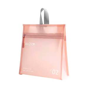 Cosmetics Bags: PVC Jelly Travel Bag - Pink