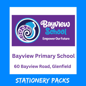 Bayview Primary School Stationery Pack 2025 New Entrant (T3-Term 3 Onwards)