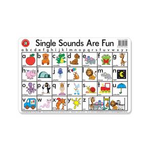 LCBF Placemat Educational Desk Mat 44 x 29cm Single Sounds are Fun