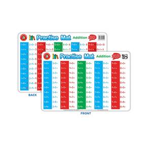 LCBF Practice Mats Double-Sided Dry Erase 42cm x 28cm Ages Addition