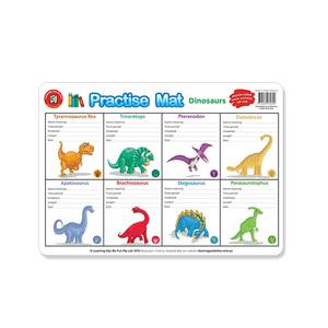 LCBF Placemat Educational Desk Mat 44 x 29cm Dinosaurs are Fun