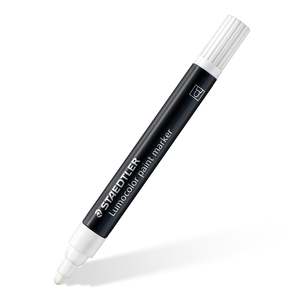 Acrylic Paints: Staedtler Lumocolor® paint marker 349 Acrylic Bullet Tip 2.4mm White