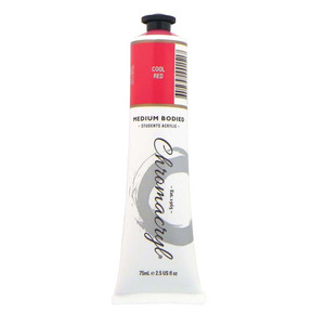 Chromacryl Student Acrylic Paint 75ml Cool Red