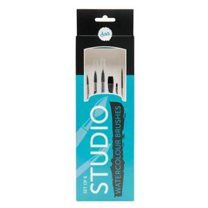Paint Brushes And Accessories: Das Studio Artists Watercolour Brush Synthetic Hair Set of 6