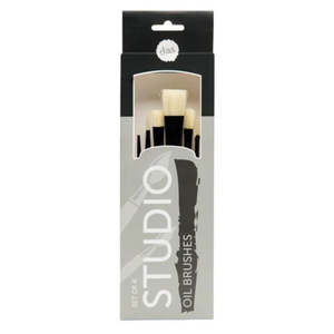 Paint Brushes And Accessories: Das Studio Artists Oil Brush Synthetic Hair Set of 6