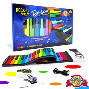 Rock-and-Roll-It!-Electronic-Piano-Flexible-Colour Coded 49-Keys