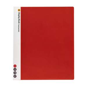 Marbig Display Book A4 with Insert Cover 20 Pocket Red