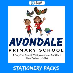 Avondale Primary School Stationery Pack 2025 Tui Year 0 & 1