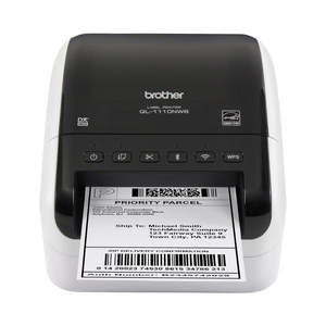 Printers: Brother QL1110NWB Desktop Thermal Label Printer Wide Format Wireless