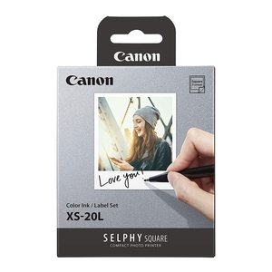 Printer Accessories Ink Toners Paper: Canon XS-20L Selphy Paper Square 20 Sheets