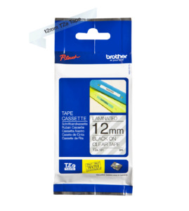 Printer Accessories Ink Toners Paper: Brother TZe-131 Labelling Tape Cassette Black on Clear 12mm x 8m