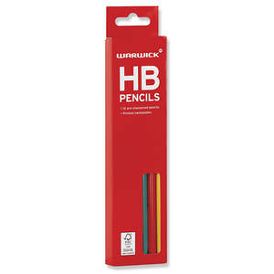 Pencils 1: Warwick HB Pencils Graphite Hexagonal Box of 12