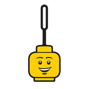 Backpacks: LEGO® Bag Tag – Boy Face | Iconic Minifigure Luggage Tag | Durable Silicone Travel Accessory
