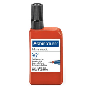 Technichal Drawing Instruments: Staedtler Mars® Matic Drawing Ink 22ml for Paper and Film 745-2 Red