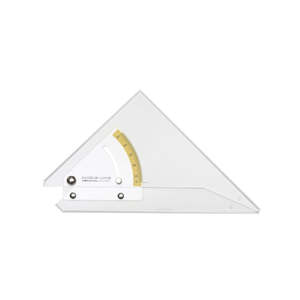 Technichal Drawing Instruments: Blundell Harling Set Square Adjustable Acrylic Angle Line 35cm