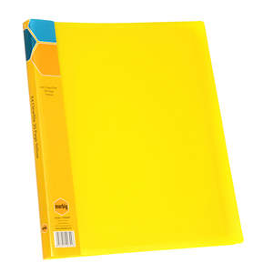 Clear Files Display: Marbig Display Book A4 20 Pocket Yellow