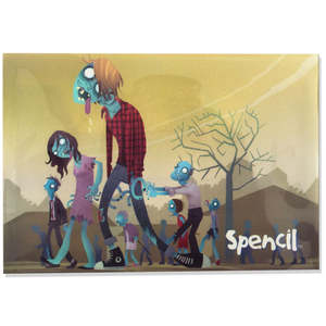 Spencil Document Wallet A4 Large Zombie