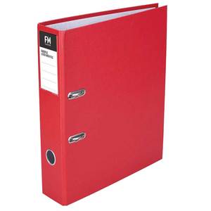 FM Binder Radofile Lever Arch File Foolscap Red