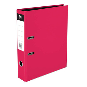 FM Binder Lever Arch File Vivid Foolscap Pink