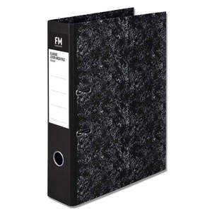 Lever Arch Files: FM Classic Lever Arch File Foolscap Mottled Black