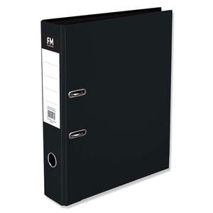 FM Vivid Lever Arch File Foolscap Black