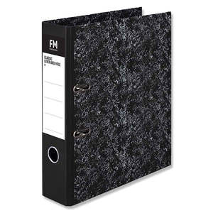 FM Classic Lever Arch File A4 Mottled Black