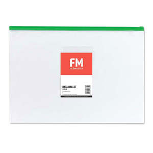 FM Zip Lock Bag Data Wallet Clear B4