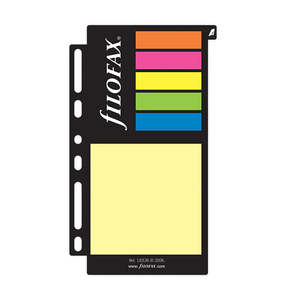 Filofax Sticky Notes Refill Personal Assorted Large 170mm x 95mm