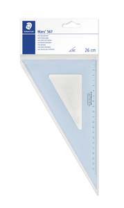 Protractors Set Squares T Squares: Staedtler Mars® 567 26-60 Set square 60°/30° length 26cm