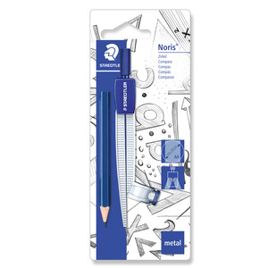 Staedtler School Compass 550 55BK Metal with Universal Adaptor