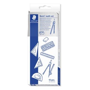 Geometry Compasses: Staedtler Noris Geometry Maths Set 557 10 in a Tin Box 10 Piece