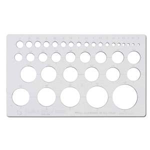Drawing Guides Stencils: Taurus Circle Guide Clear Cg P380 22.5 x 13.2cm