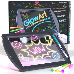 Creative Gift Ideas: Marvin’s Magic Glow Art Light Up Board with 4 Neon Markers