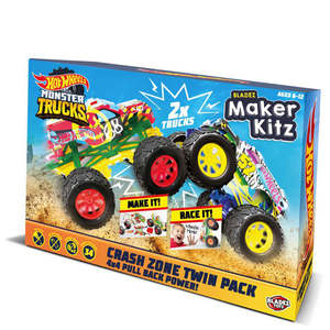 Creative Gift Ideas: Hot Wheels Maker Kitz Monster Truck Crash Zone Twin Pack