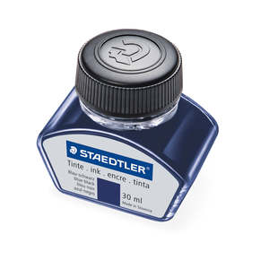 Refills Inks: Staedtler Premium Fountain Pen Ink Bottle 30ml Dark Blue