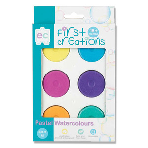 EC First Creations Bright Watercolours Set of 6 Disc