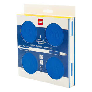 LEGO® Locking Notebook with Gel Pen – Blue | 192 Pages & Gift Box