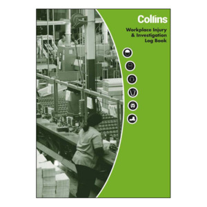 Record Keeping Books Receipt Books: Collins Workplace Injury & Investigation Register 50 Leaf A4