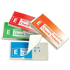 Record Keeping Books Receipt Books: Marbig Check Raffle Tickets 4 Books 100 Tickets/Book