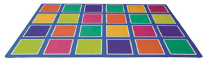 Elizabeth Richards Classroom Range: Elizabeth Richards Rug Non-Slip Colour square 3x2m