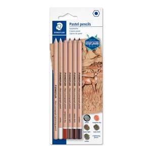Arti Pencils Artists Tools: Staedtler Mars® Lumograph® Pastel Colours Assorted 100P-SBK6 Pack of 6