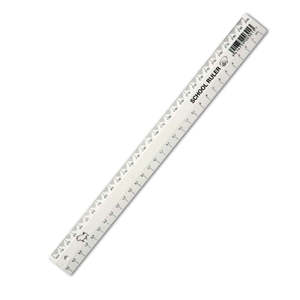 Measurement Rulers Scales: Taurus School Ruler Plastic 30cm White