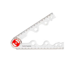 Camlin Supreme Foldable Ruler with Protractor 30 cm