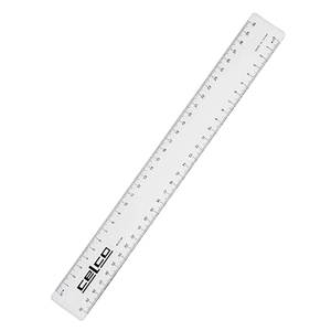 Celco Ruler 30cm Clear Plastic