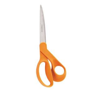 Scissors: Fiskars Dressmaker Scissors 9 inch Orange Handle