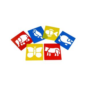Craft Accessories: Anthony Peters Washable Animal Stencils Set of 6 – Durable & Reusable Kids Art Templates
