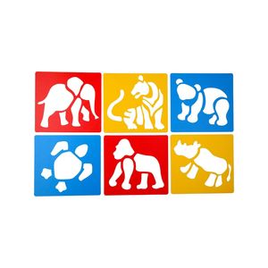 Anthony Peters Washable Stencils Endangered Animals Set of 6 – Creative & Educ&hellip;